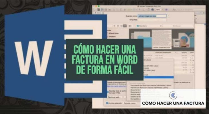 como hacer una factura en Word de forma facil