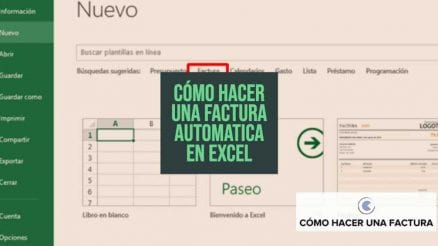 como hacer una factura automatica en excel