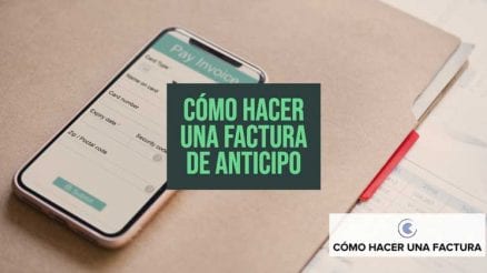 como hacer una factura de anticipo