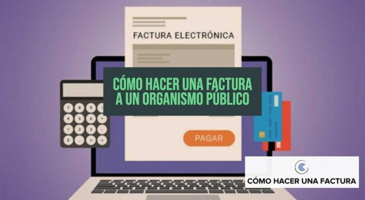 como hacer una factura a un organismo publico