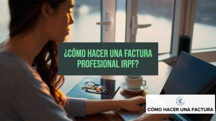 como hacer una factura profesional IRPF