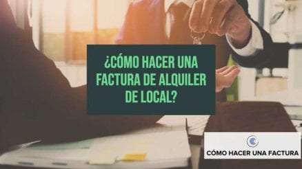 factura de local arrendado