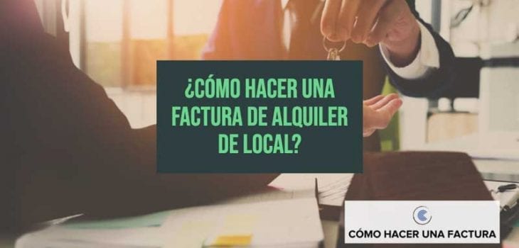 factura de local arrendado