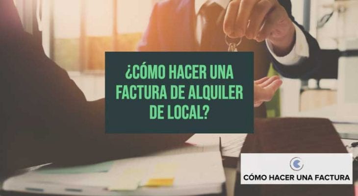factura de local arrendado