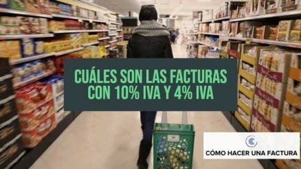 facturas del 10 y del 4 de IVA